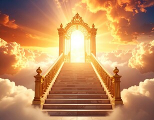 Golden stairway to heaven