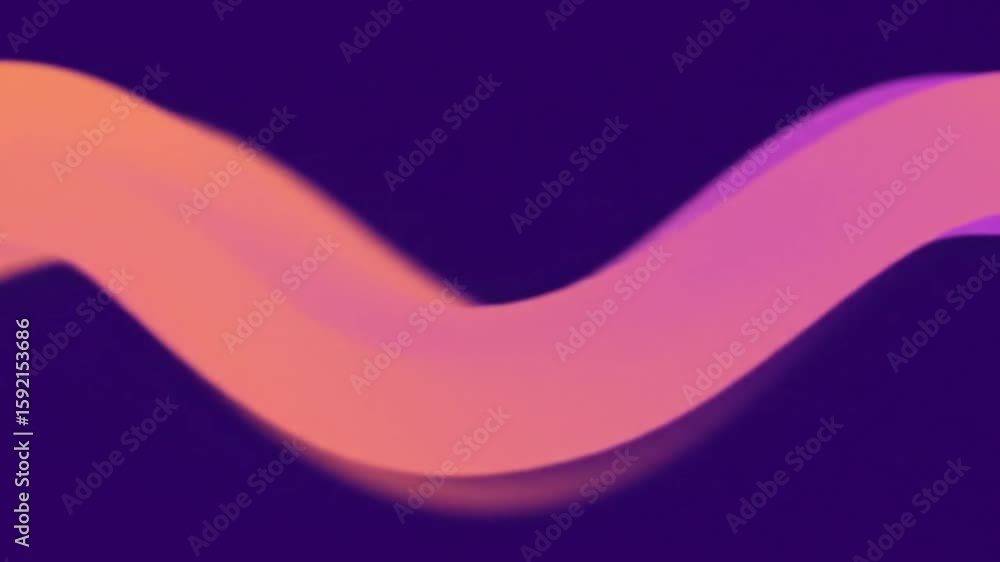 Aufkleber blurry orange and purple gradient wave animation in a smooth loop