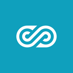 Infinity Symbol Letter S Logo Design Vector Template