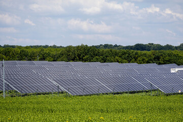 Solar panel fields in Moldova