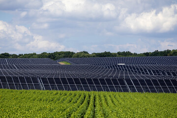 Solar panel fields in Moldova