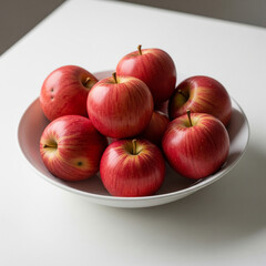 Red Apple on White Background – High-Resolution Studio Image