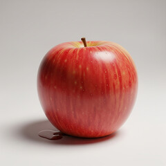 Red Apple on White Background – High-Resolution Studio Image