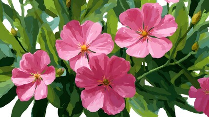 Fototapeta premium pink and white flowers