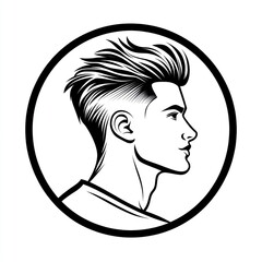 Profile view of a man with a stylish haircut (6)