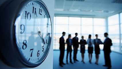 Time management business meeting deadline project planning teamwork efficiency concept