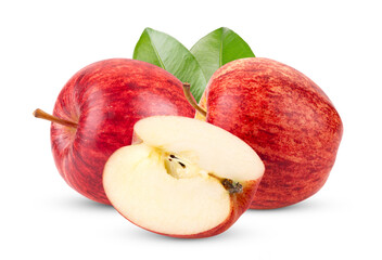 red apple isolated on transparent png ( Image from camera)