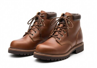 Boots on white background isolated