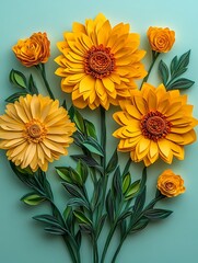 Paper Flowers Bouquet.