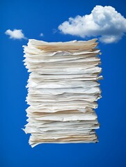 Paperwork Stack in Sky.