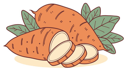 sweet potatoes in pile