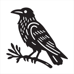 Naklejka premium Crow svg