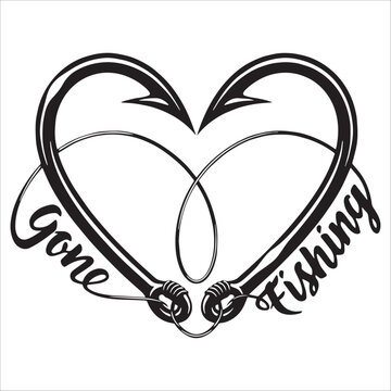 Heart-Shaped Fishing Hooks