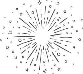 Colorful Sketchy Modern Explosion.Colorful Sketchy Modern Explosion.fireworks, abstract, illustration, celebration, circle, design, vector, 4th july, burst, clip art, colourful, confetti, drop, event,