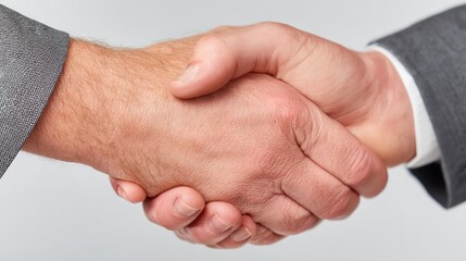 Close-up handshake of two people
