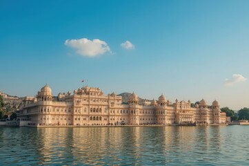 Floating palace Jal Mahal Jaipur Rajasthan India water architecture lake tourism travel destination royal heritage landmark photography

