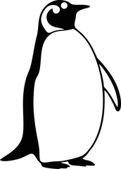 Penguin Logo Design. Penguin Logo Template. Modern Design. Flat Logo. Vector Illustration