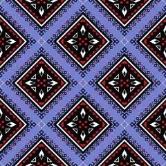 Geometric ethnic seamless pattern purple  background design for carpet,curtain,clothing,fabric,wrapping paper,tiles,textiles,batik,texture and wallpaper.Vector background.
