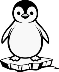 Penguin Logo Design. Penguin Logo Template. Modern Design. Flat Logo. Vector Illustration