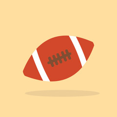 simple rugby ball icon design