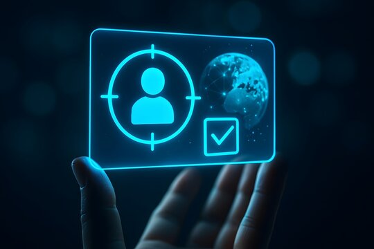 Digital targeting of global human resources with futuristic interface - Powered by Adobe