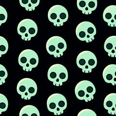 pattern with skulls
