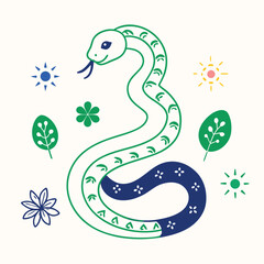 Obraz premium snake 2013 year of the snake