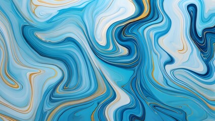 Abstract blue swirl background, marble texture design, modern art wallpaper hd image