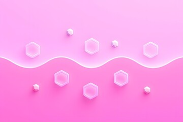 Pink abstract background with hexagons for wallpaper and design graphic resource use