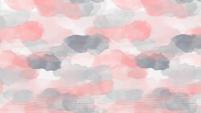 Watercolor wash pattern with soft shades of pink, gray, and white, creating a cloudy, ethereal aesthetic