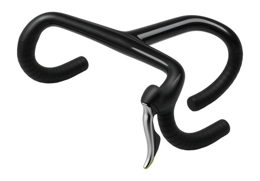 Drop handlebars with black tape and integrated brake-shifter levers