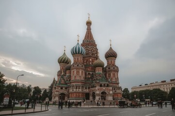 Orthodox church cathedral Russia Moscow religious architecture Christian building historic landmark dome spire Eastern Orthodox spiritual
