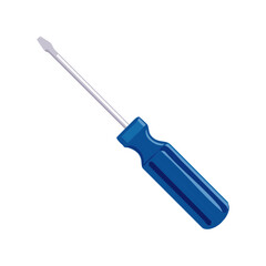 Fototapeta premium Blue Screwdriver Tool for Home Improvement Repairs Hand Tool Fastening Device