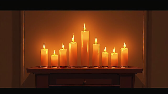 Minimalist candle arrangement in darkness underlines intentional slowness as escape from hyperconnected distractions
