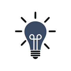 Light Bulb Icon Concept Creative Idea Innovation Energy Graphic Solution