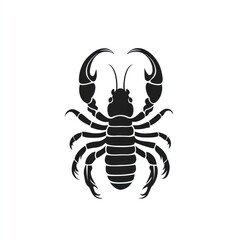 Silhouette of a scorpion-like creature