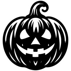 Halloween pumpkin head vector
