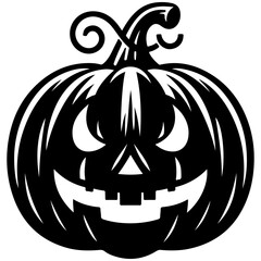 halloween pumpkin head vector 