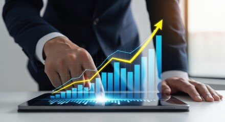Financial Growth Analysis on Tablet Business Strategy & Investment Success with Data Visualization