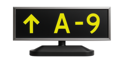 Taxiway guidance signs with reflective yellow and black lettering