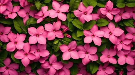 A vibrant display of pink flowers in a lush vertical garden, showcasing the beauty of nature and the art of plant arrangement, perfect for home decor and gardening inspiration.