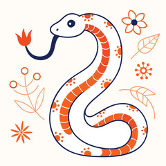 Obraz premium snake in the form of snake