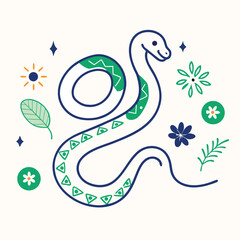 Obraz premium snake in the snake