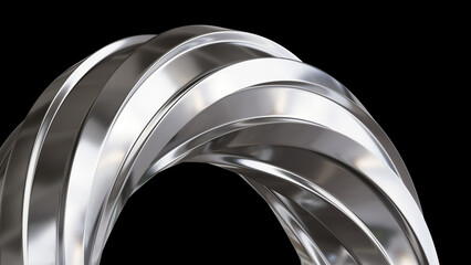 Futuristic Spiral Sculpture