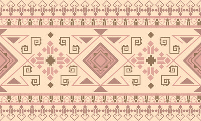 Boho Seamless Pattern – Geometric Earth Tone Background