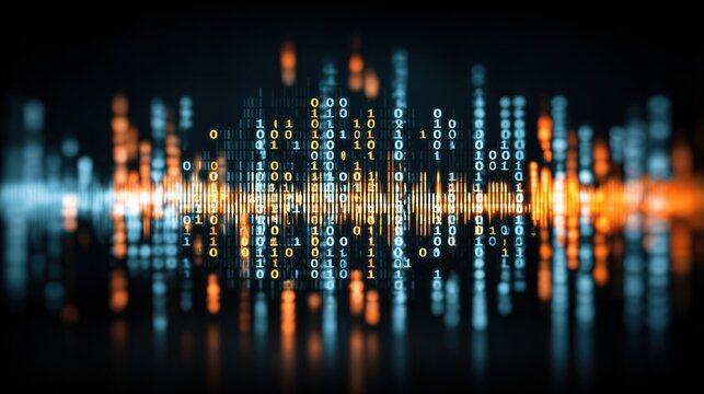 Abstract digital waveform display