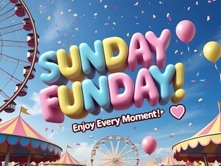 Sunday Funday Amusement Park Fun.
