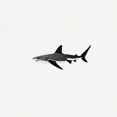 Fototapeta premium Simple shark silhouette (1)