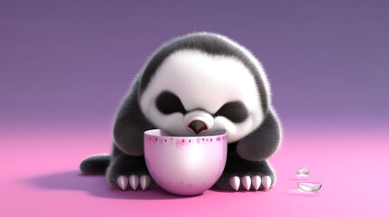 Baby Penguin's Tea Party