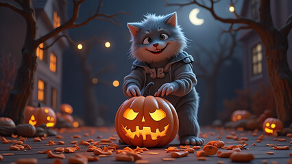 ハロウィンと狼男